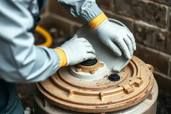 Professional septic service completion