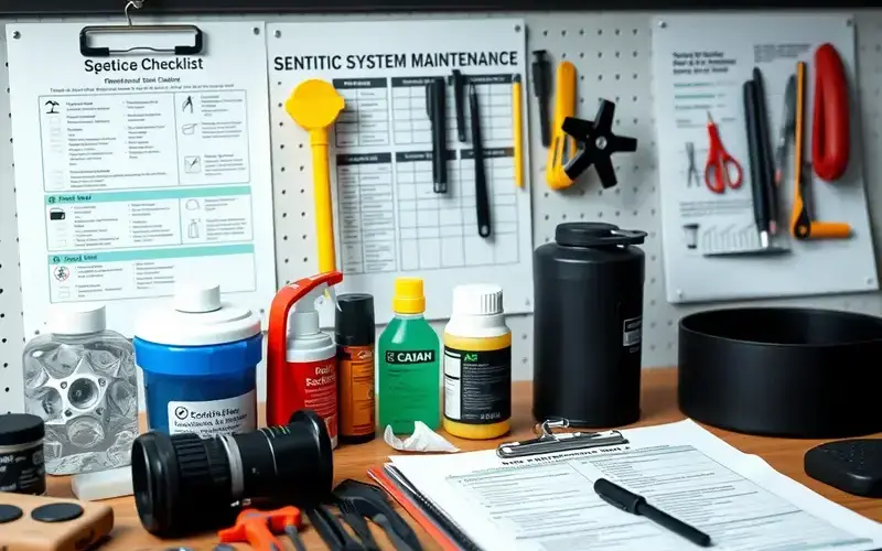 Septic system maintenance service