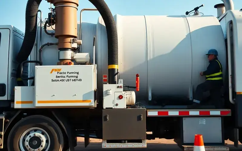 Professional septic tank pumping service